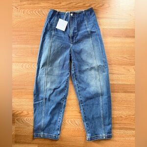 Pistola Blair High Rise Seamed Barrel Jean - Soho